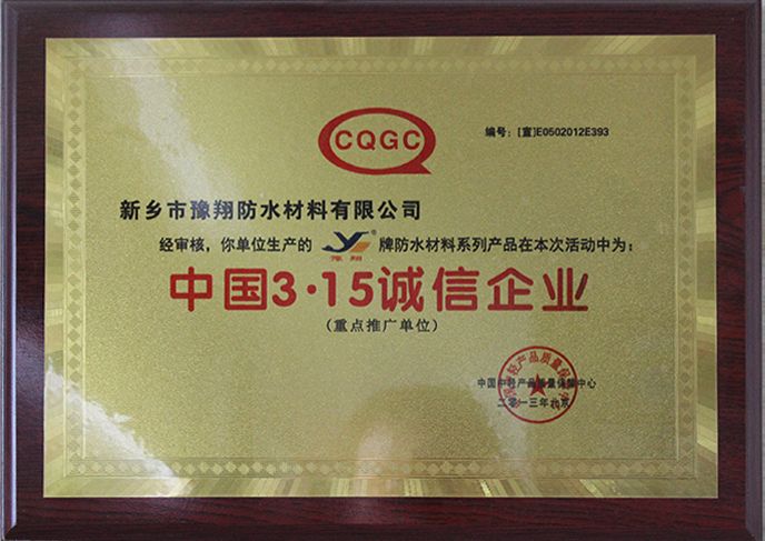 中國3.15誠信企業1